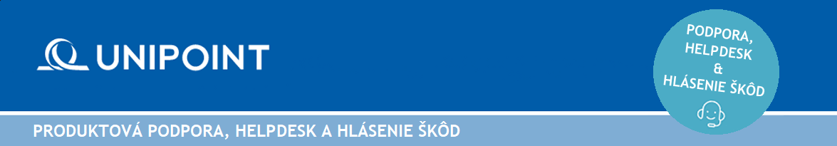 UNIPOINT_HLASENIE SKOD, HELPDESK
